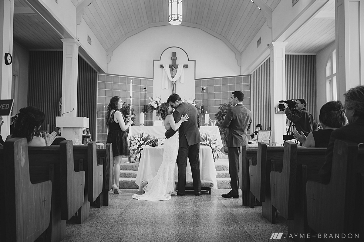 St. Peter Church Wedding Kiss