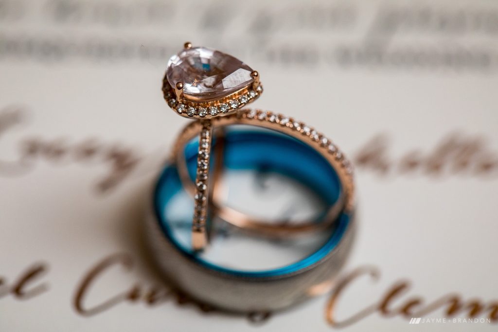 Teardrop Engagement ring Alternative Unique Wedding Rings