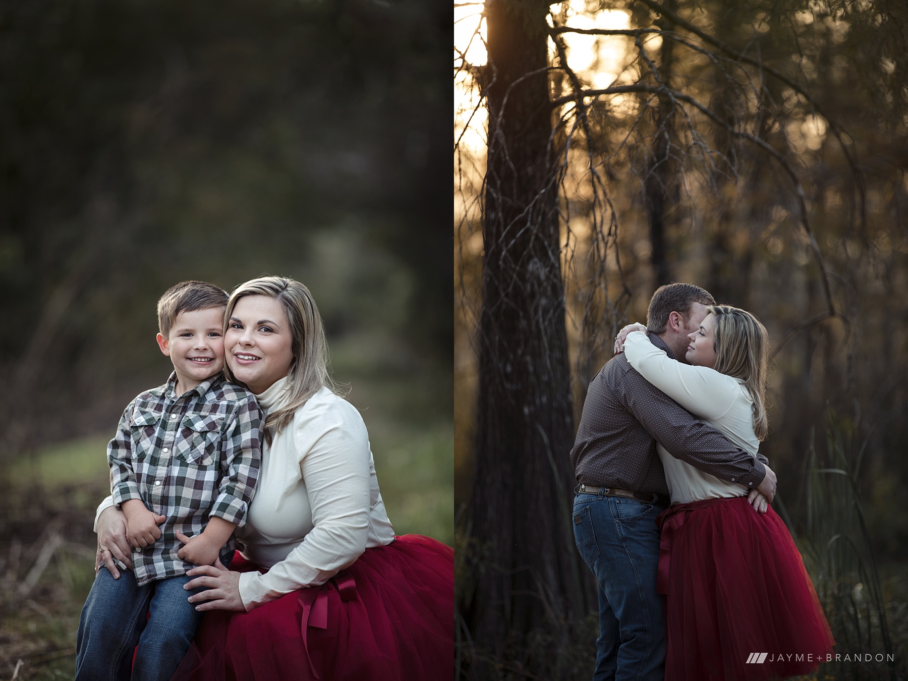 Family photos in Lafayette with surprise proposal